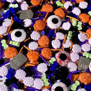 Tema de Halloween Navidad Pastel Chocolate <span class=keywords><strong>confeti</strong></span> comestible azúcar perla diferentes tamaños pastelería decoración comestible perla azúcar bola - Product Image 2