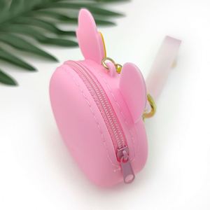 Unisex Reusable Silicone Wallet With Zipper Closure <b>Mini</b> Purses Cute Style for Money Passport Kids' Coin Storage - Product Image 2