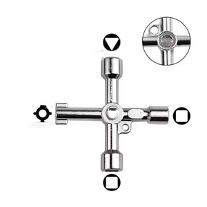 Clé multifonction pour armoire de commande électrique, clé croisée, clés pour compteur d'eau et vanne, clé triangulaire, personnalisable, OEM pour voiture et ascenseur - Product Image 4