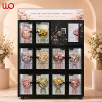 Distributeur automatique de fleurs fraîches réfrigérées intelligent avec écran tactile pour centres commerciaux, hôtels, fleuristes et vente au détail 24h/24