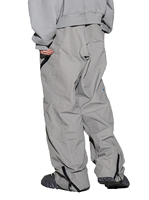 Pantalon de snowboard pour homme, coupe ample, imperméable, respirant, doublé polaire, taille élastique, style gothique, idéal pour l'automne et les activités de plein air