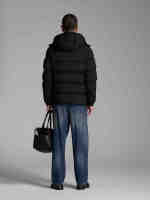 Haute qualité hommes hiver doudoune bulle épais duvet de canard à capuche à manches longues manteau imperméable chaud plume Polyester remplissage
