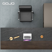 Bureau moderne de luxe pour PDG, grande table de bureau pour espaces de travail professionnels, montage facile et matériau durable
