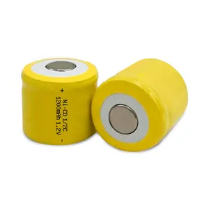 NiCd 1/2C 1200mah 1.2v rechargeable battery cells 1/2C size 1200mAh battery for Flashlight power tool battery