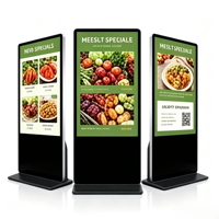 Lecteur multimédia sur pied sans écran tactile 43 pouces Android LAN pour la publicité marketing en intérieur