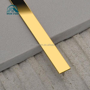 Win Top T en forme de bandes métalliques décoratives en acier inoxydable pour la décoration murale de transition de sol - Product Image 5
