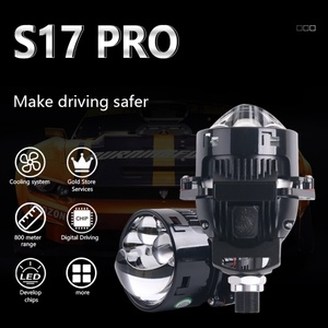 ไฟหน้า Sanvi New S17 PRO LED สว่างพิเศษ 120W 6000K Bi-LED โปรเจคเตอร์เลนส์แบบตรง แสงสูง - Product Image 4