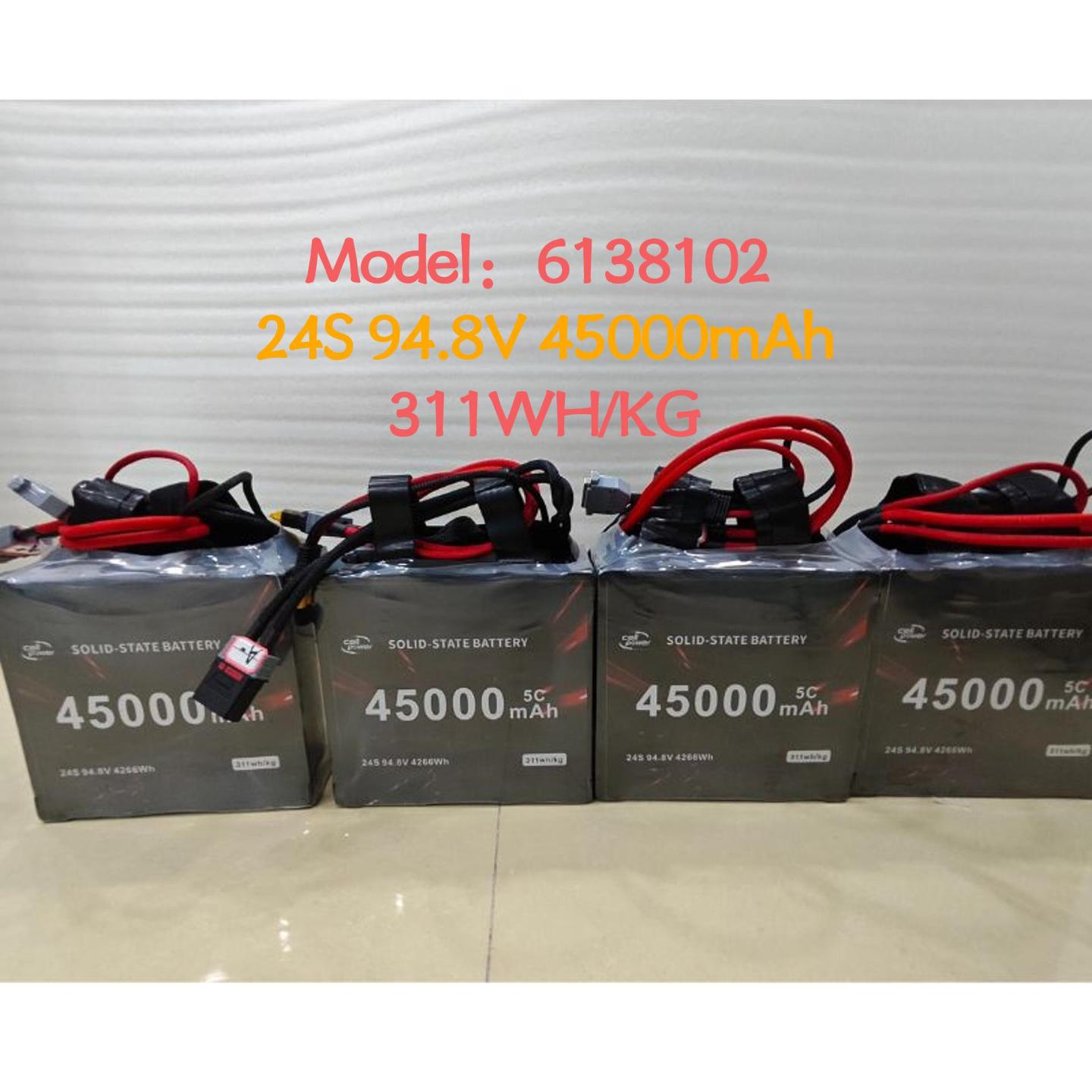 Оптовая продажа 311wh/кг 45000mah 24s твердотельный Графен 10C экстремально температурный литий-ионный аккумулятор для дрона Высокая плотность энергии для-40 ℃