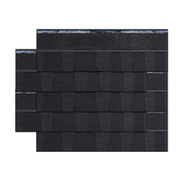 Kostenlose Muster Hochwertige Schwarze Asphalt-Dachschindeln Laminierte Bitumen-Dachziegel Dachbahnen für Kerala