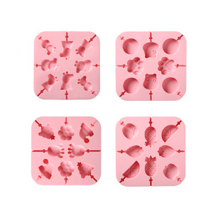 Moule à sucette de dessin animé <span class=keywords><strong>fait</strong></span> <span class=keywords><strong>maison</strong></span> Silicone de qualité alimentaire résistant à la chaleur antiadhésif bonbons et fromage bâton outils de gâteau créatifs <span class=keywords><strong>idée</strong></span> cadeau - Product Image 4