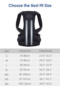 Cinturón <span class=keywords><strong>de</strong></span> soporte <span class=keywords><strong>de</strong></span> espalda jorobada unisex Corrector <span class=keywords><strong>de</strong></span> postura <span class=keywords><strong>de</strong></span> espalda superior e inferior Alivio del dolor <span class=keywords><strong>de</strong></span> espalda con función <span class=keywords><strong>de</strong></span> protección - Product Image 6