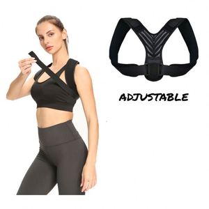 High Quality Adjustable <b>Back</b> <b>Brace</b> Breathable <b>Back</b> Support Belt Comfortable Upper Straightener Posture Corrector - Product Image 2