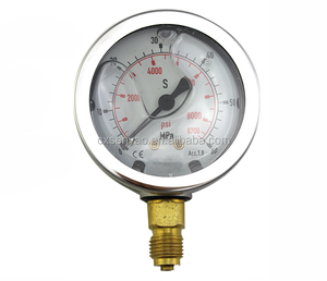 2024 गर्म बिक्री 63 मिमी उच्च हाइड्रोलिक मैनोमीटर 0-10000psi 0-700bar सटीक 1.6 ग्लाइसिन दबाव गेज npt 14 - Product Image 6