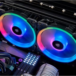 Ventilateur PC Corsair Ll140 Rgb 14 cm à double anneau LED refroidi par air pour le refroidissement du châssis - Product Image 3