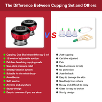 Produk Terlaris 2026 Alat Pijat Terapi Bekam Elektrik Smart Vacuum Cupping Hijama Cups Set Alat Bekam Guasha