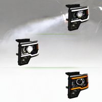 Phares LED avec feux de jour 12V 55-60W pour camionnette F150 2009-2014