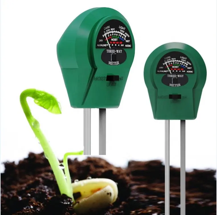 Factory Soil Moisture Meter 3-in-1 Soil pH Moisture Light Intensity Meter Soil Sensor Kits for Garden Farm Lawn Indoor   Outdoor