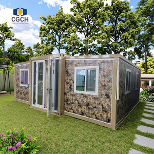 Cgch 20ft đúc sẵn mở rộng <span class=keywords><strong>container</strong></span> nhà glamping có thể gập lại di động <span class=keywords><strong>Modular</strong></span> nhà với vòi hoa sen ngụy trang trại nhà - Product Image 1
