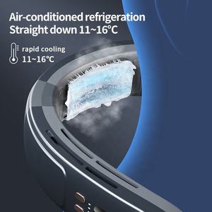 2024 mùa hè ngoài trời điều hòa không khí gió lớn USB Mini không cánh có thể sạc lại cầm tay treo quạt cổ - Product Image 2