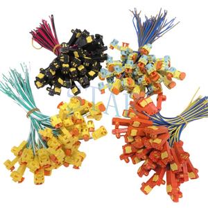 Arnés de enchufe de aire hecho adecuado para automoción 2 pines azul amarillo naranja negro conectores arnés de cables personalizado - Product Image 3