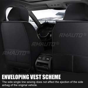 Funda Protectora Universal de Lujo para Asiento Delantero de Coche, de Cuero PU, Antideslizante, Transpirable e Impermeable, para Ford y BMW - Product Image 3