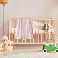 Couverture bébé élégante en coton gaufré à maille dentelle, légère, pliable et portable, 100 % coton, pour toutes les saisons