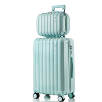 Ensemble de bagages de luxe classique en ABS et aluminium, léger, imperméable, avec fermeture éclair, roulettes pivotantes et serrure TSA en polyester pour l'aéroport
