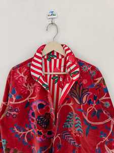 เสื้อแจ็คเก็ตบอมเบอร์ผ้ากำมะหยี่ลายป่าแบบกลับด้านได้ เป็นมิตรกับสิ่งแวดล้อม สำหรับผู้หญิง แขนยาวแบบเต็มตัว ซับในผ้าฝ้าย สำหรับฤดูหนาว - Product Image 2