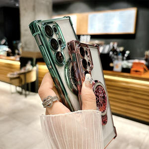 <span class=keywords><strong>Coque</strong></span> de téléphone dure galvanisée par aspiration magnétique anti-chute transparente pour Samsung <span class=keywords><strong>Galaxy</strong></span> S25 S24 S23 Ultra - Product Image 5