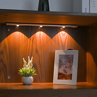 Lampe LED intelligente sans fil à détecteur de mouvement corporel pour armoire de placard, cuisine, chambre à coucher, armoire, lampe à LED pour montage mural