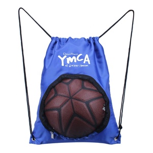Promotional Drawstring Backpack Bag Sport Bag Drawstring Polyester Basketball Football Bag