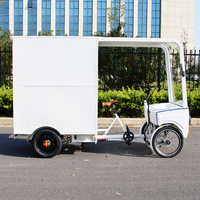 Tricycle électrique de livraison de marchandises à 4 roues avec cabine complète, vélo de transport électrique à charge lourde
