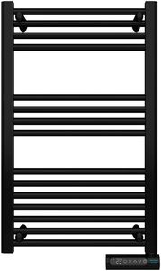 Porte-serviettes électrique intelligent noir avec écran LED, commande tactile, minuterie, 3 modes de fonctionnement, 2 systèmes de sécurité - Product Image 2