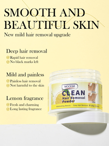 Etiqueta privada MOOYAM Limón Polvo de depilación limpia Depilación fácil Depilación de todo el cuerpo Polvo de depilación - Product Image 5