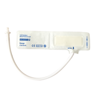 Einweg-NIBP-Manschette, Einzelrohr, für Neugeborene <span class=keywords><strong>2</strong></span>, 4, 8 cm, Weiß, Latexfrei - Product Image 2