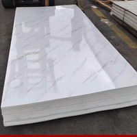 Panneau mural en PVC imitation brique brillant, autocollant, moderne, 1220x2440x3mm (4x8ft) pour décoration intérieure