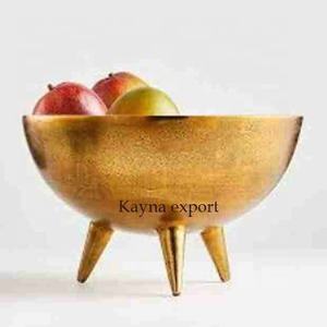 Frutero de lujo Últimas fechas de metal con acabado dorado y frutero para decoración de mesa Frutero de nueva llegada a precio barato - Product Image 1