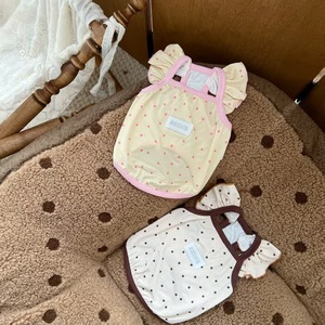 New summer style dog <b>clothes</b>, simple star-patterned suspender dress, cute little flutter sleeves, pet <b>cat</b>, Bichon Frise, Teddy - Product Image 1
