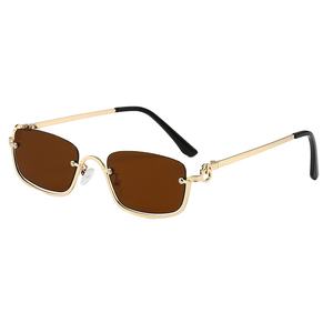 <span class=keywords><strong>Gafas</strong></span> <span class=keywords><strong>de</strong></span> <span class=keywords><strong>sol</strong></span> rojas <span class=keywords><strong>de</strong></span> moda para mujer, lentes UV400, medio marco inferior, cuadrado pequeño, <span class=keywords><strong>gafas</strong></span> <span class=keywords><strong>de</strong></span> sombrilla transfronterizas populares, venta al por mayor - Product Image 5