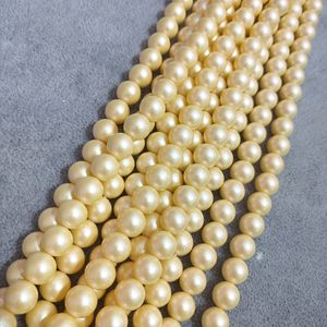 Top Selling Manufacturers Supply 3-12mm Imitation Shell Through Hole Pearl Glass Beads Necklace - Product Image 3