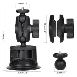 HSU kamera aksi dudukan cangkir hisap mobil dudukan Untuk GoPro Insta360 jendela mobil Video