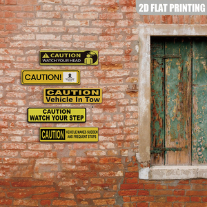 Pancarte en métal « Attention, gardez la tête droite » – Décoration murale <span class=keywords><strong>de</strong></span> style industriel pour garage, atelier, entrepôt - Product Image 4