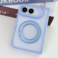 Étui de téléphone magnétique multi-angle pour iPhone Duo Fold avec support, plaque mate translucide, cinq coloris, protection d'appareil photo en TPU PC, export