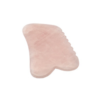 Gua Sha en quartz rose pour sculpter la mâchoire et lifter le visage, outil de massage d'acupuncture, soin anti-âge de la peau