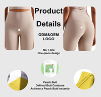 Pantalones de Yoga FITVOLT de Spandex y Nailon Transpirables, de Cintura Alta, Levanta Glúteos, Shorts Deportivos Ajustados, Cintura Elástica, Sin Costuras