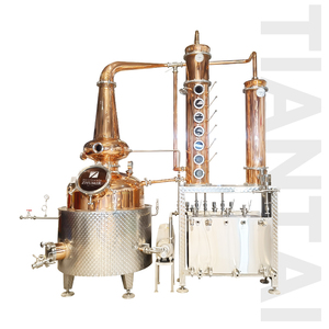 Equipo de Destilación Híbrido de 800L |   Columna de Destilación de Whisky/Ginebra de Acero Inoxidable y Cobre, de Alta Eficiencia, para Gas Natural - Product Image 5