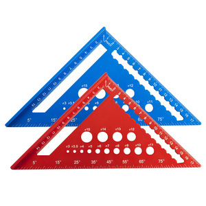 Transportador profesional 7 pulgadas aleación <span class=keywords><strong>de</strong></span> <span class=keywords><strong>aluminio</strong></span> carpintería triángulo <span class=keywords><strong>regla</strong></span> métrica pulgadas 90 grados 45 grados cuadrado triángulo <span class=keywords><strong>regla</strong></span> - Product Image 4