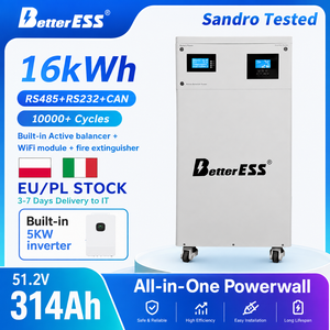 <span class=keywords><strong>Sandro</strong></span> Testé - Stock Pologne 16kWh+5kW Onduleur 51.2V 314Ah Tout-en-un + Équilibreur Actif + Module WiFi + Extincteur DDP Hors Taxes - Product Image 1