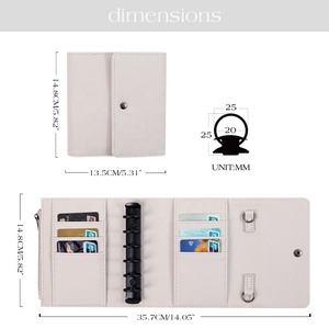 Carpeta A7 Saffiano Negra Hongbo, la Más Vendida, de 6 Colores, Suave y Pequeña, para Material Escolar/de Oficina, Regalo como <span class=keywords><strong>Agenda</strong></span> - Product Image 4
