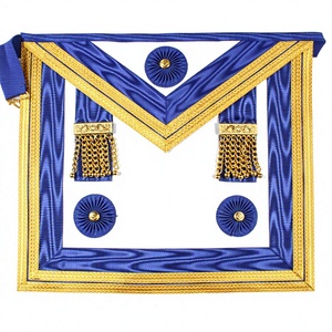 High Quality Masonic Regalia <b>Apron</b> with Metal Levels Custom Design Handmade <b>Leather</b> <b>Apron</b> for Sale - Product Image 1
